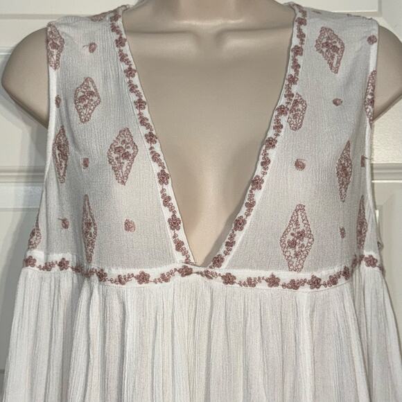 Free People Sleeveless Diamond Embroidered Top, Women's Size S - Picture 5 of 9